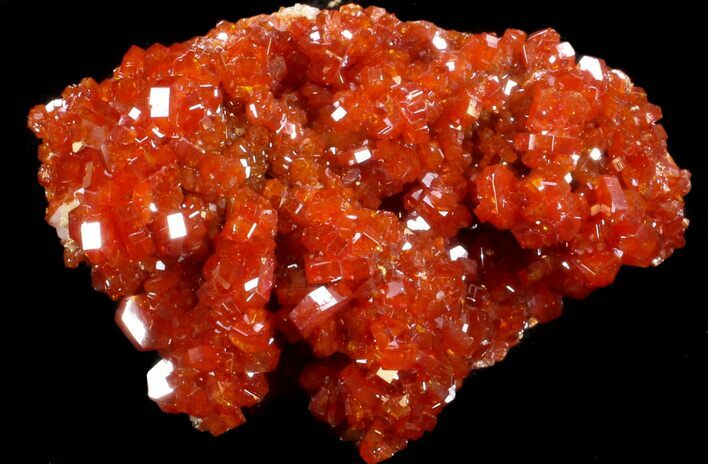 Red Vanadinite Crystal Cluster - Morocco #36979